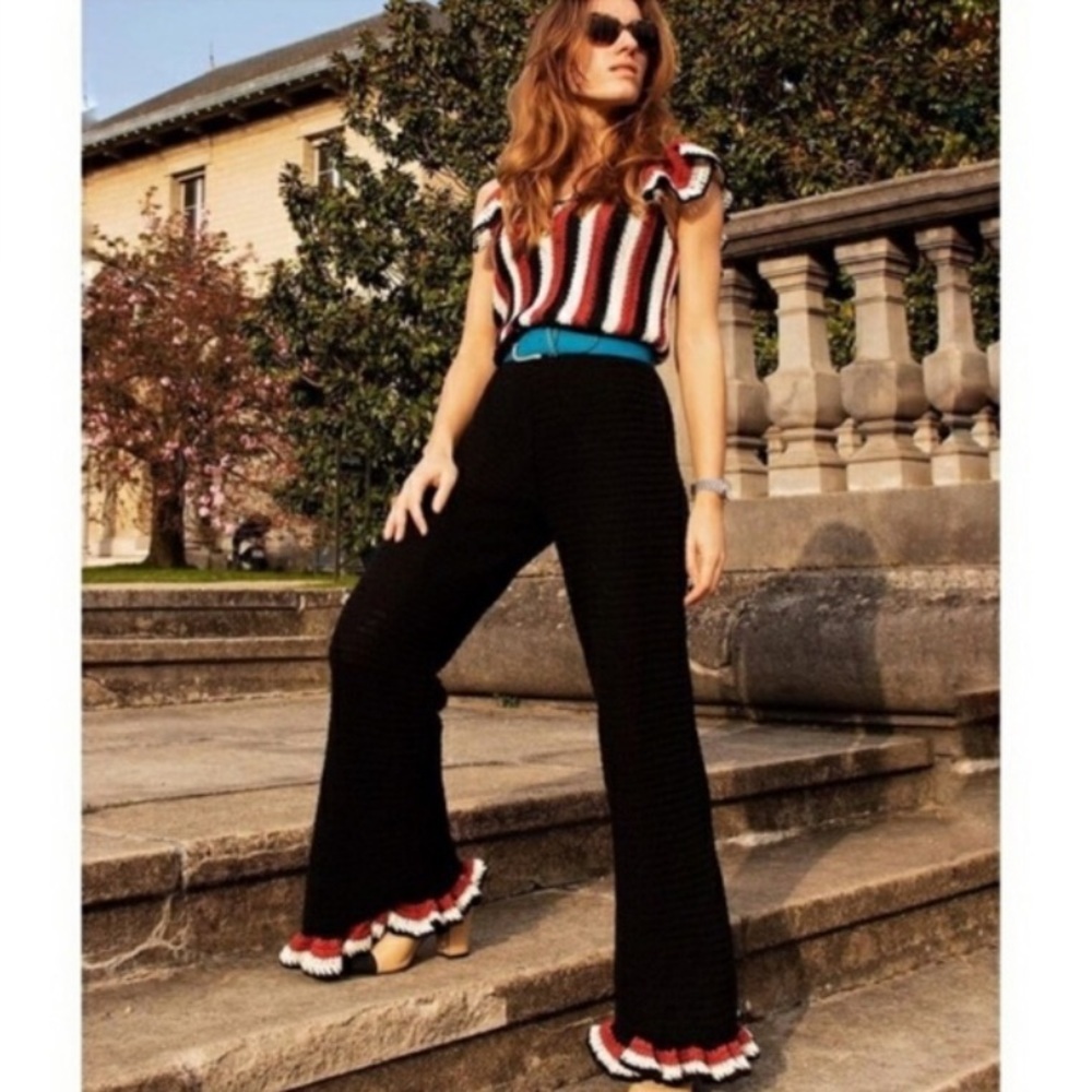 Zara Limited Edition Crochet Knit Jumpsuit